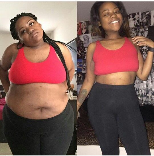 Tiana Brooks, 29 before and after using Lulutea